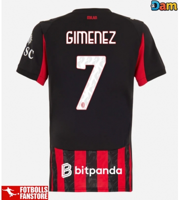 AC Milan Santiago Gimenez #7 Hemmatröja Dam 2025-26 Kortärmad